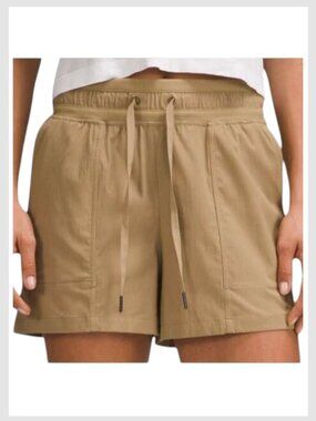 Lululemon Dance Studio High-Rise Shorts Filbert Tan Size 0